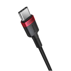 Cable Baseus Cafule USB-C to USB-C 100W,2m, 2psc (Red Black, Grey Black) Cable Baseus Cafule USB-C to USB-C 100W,2m, 2psc (Red Black, Grey Black)