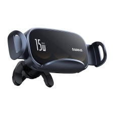 Car holder with inductive charger Baseus LightChaser (Black) Car holder with inductive charger Baseus LightChaser (Black)