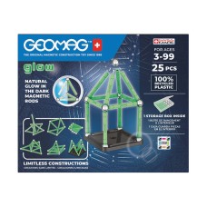 Glow Recycled Magnetic Blocks 25 pieces GEOMAG GEO-328 Glow Recycled Magnetic Blocks 25 pieces GEOMAG GEO-328