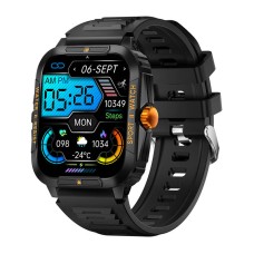 Colmi P76 smartwatch (black and orange)
