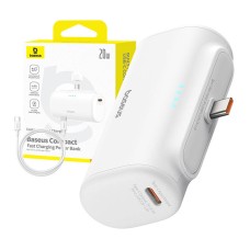 Powerbank Baseus Compact 5000mAh, 20W, USB-C (biały) Powerbank Baseus Compact 5000mAh, 20W, USB-C (biały)