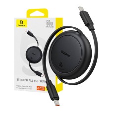 Baseus Free2Pull Mini USB-C to USB-C USB cable, 60W, 1, (black) Baseus Free2Pull Mini USB-C to USB-C USB cable, 60W, 1, (black)