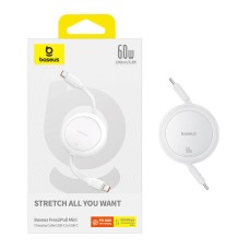 Baseus Free2Pull Mini USB-C to USB-C USB cable, 60W, 1, (white) Baseus Free2Pull Mini USB-C to USB-C USB cable, 60W, 1, (white)