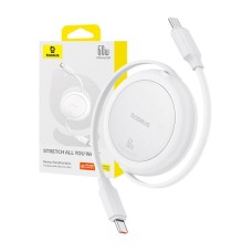 Baseus Free2Pull Mini USB-C to USB-C USB cable, 60W, 1, (white) Baseus Free2Pull Mini USB-C to USB-C USB cable, 60W, 1, (white)