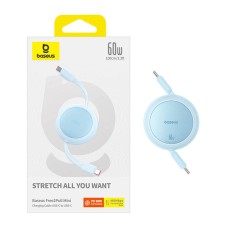 Baseus Free2Pull Mini USB-C to USB-C 60W USB cable, 1m (blue) Baseus Free2Pull Mini USB-C to USB-C 60W USB cable, 1m (blue)