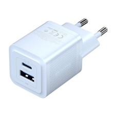 Wall charger, Vention, FEQL0-EU, USB-C + USB- A, 30W/30W, GaN (blue)