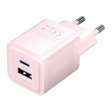 Wall charger, Vention, FEQP0-EU, USB-C + USB- A, 30W/30W, GaN (pink) Wall charger, Vention, FEQP0-EU, USB-C + USB- A, 30W/30W, GaN (pink)