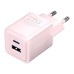 Wall charger, Vention, FEQP0-EU, USB-C + USB- A, 30W/30W, GaN (pink)
