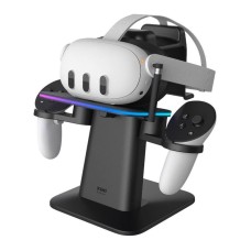 RGB Vertical Stand Meta Officially Co-Branded Kiwi Design QC03 for Meta Quest 3/Quest 2/Quest PRO Black