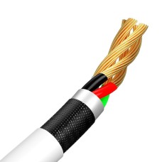 Baseus Simple Wisdom Data Cable Kit USB to Micro 2.1A (2PCS/Set) 1.5m White Baseus Simple Wisdom Data Cable Kit USB to Micro 2.1A (2PCS/Set) 1.5m White
