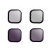 Lens filter set CPL+ND 8/16/32 Telesin for GoPro Hero 9 / Hero 10 / Hero 11 / Hero 12 (GP-FLT-903)