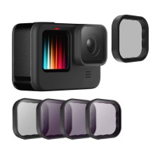 Lens filter set CPL+ND 8/16/32 Telesin for GoPro Hero 9 / Hero 10 / Hero 11 / Hero 12 (GP-FLT-903)