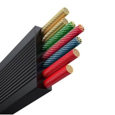 Fast Charging Cable 3in1 Baseus Free2Draw USB-C to USB-C/Lightning/Micro 100W, 1,1m (black)