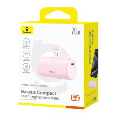 Powerbank Baseus Compact USB-C 5000mAh, 20W (pink) Powerbank Baseus Compact USB-C 5000mAh, 20W (pink)