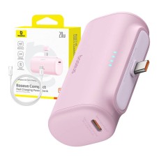 Powerbank Baseus Compact USB-C 5000mAh, 20W (pink) Powerbank Baseus Compact USB-C 5000mAh, 20W (pink)