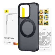 Phone Case Baseus SkyRing Magnetic with Stand for iP 13 Pro + tempered-glass and cleaning kit (black) Phone Case Baseus SkyRing Magnetic with Stand for iP 13 Pro + tempered-glass and cleaning kit (black)
