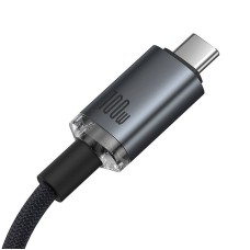 Fast Charging Cable Baseus Crystal Shine USB-C to USB-C 100W, 1,5m, 20Gb (black) Fast Charging Cable Baseus Crystal Shine USB-C to USB-C 100W, 1,5m, 20Gb (black)