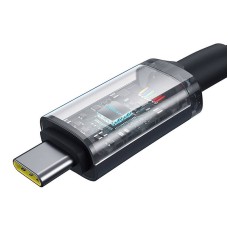 Fast Charging Cable Baseus Crystal Shine USB-C to USB-C 100W, 1,5m, 20Gb (black) Fast Charging Cable Baseus Crystal Shine USB-C to USB-C 100W, 1,5m, 20Gb (black)