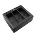Telesin 3-slot charger + 2 batteries for GoPro Hero 12 / Hero 11 / Hero 10 / Hero 9