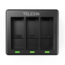 Telesin 3-slot charger + 2 batteries for GoPro Hero 12 / Hero 11 / Hero 10 / Hero 9 Telesin 3-slot charger + 2 batteries for GoPro Hero 12 / Hero 11 / Hero 10 / Hero 9
