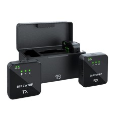 Wireless Microphone BlitzWolf, BW-SX63, 1000mAh (black) Wireless Microphone BlitzWolf, BW-SX63, 1000mAh (black)