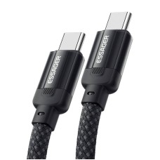 USB-C to USB-C cable, Essager, EXCTT1-YS01-P, 100W, 1m (black)
