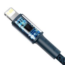 Baseus High Density Braided Cable Type-C to Lightning, PD, 20W, 2m (blue) Baseus High Density Braided Cable Type-C to Lightning, PD, 20W, 2m (blue)