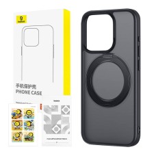Phone Case with Stand Baseus SkyRing 360° for iP 15 +tempered-glass and cleaning kit (black) Phone Case with Stand Baseus SkyRing 360° for iP 15 +tempered-glass and cleaning kit (black)