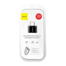 Baseus Micro USB to USB Type-C adapter - black