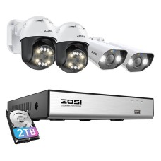 IP Camera ZOSI 2 pcs C296 WiFi 5MP & 2 pcs C182 WiFi 8MP + NVR 8ch + 2TB HDD IP Camera ZOSI 2 pcs C296 WiFi 5MP & 2 pcs C182 WiFi 8MP + NVR 8ch + 2TB HDD