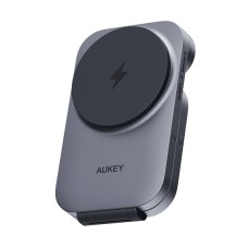 Magnetic Wireless Charger 3 in 1 MagFusion Aukey LC-MC312, 15W Qi2 (gray) Magnetic Wireless Charger 3 in 1 MagFusion Aukey LC-MC312, 15W Qi2 (gray)