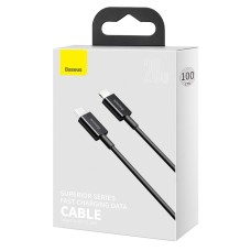 Baseus Superior Series Cable USB-C to iP, 20W, PD, 1m (black) Baseus Superior Series Cable USB-C to iP, 20W, PD, 1m (black)