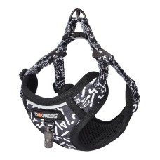 Cat set Dogness harness and leash (Black and white) Cat set Dogness harness and leash (Black and white)