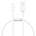 Baseus Superior Series Cable USB to Lightning, 2.4A, 0,25m (white)