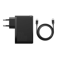Travel Charger Baseus GaN2 Pro Quick 2x USB + 2x USB-C, 100W, EU (Black)