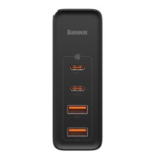 Travel Charger Baseus GaN2 Pro Quick 2x USB + 2x USB-C, 100W, EU (Black)