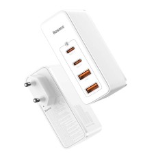 Travel Charger Baseus GaN2 Pro Quick 2x USB + 2x USB-C, 100W, EU (white)