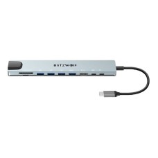 Docking Station Blitzwolf BW-TH5 10in1 USB-C (silver) Docking Station Blitzwolf BW-TH5 10in1 USB-C (silver)