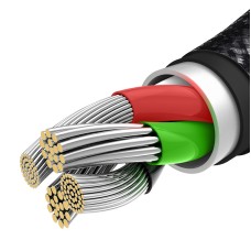 USB cable 3in1 Baseus Tungsten Gold, USB to micro USB / USB-C / Lightning, 3.5A, 1.5m (black)