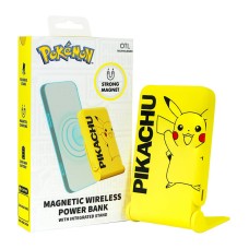 Magnetic powerbank OTL 5000 mAh, USB-C 15W, Pokemon Pikatchu with stand (yellow) Magnetic powerbank OTL 5000 mAh, USB-C 15W, Pokemon Pikatchu with stand (yellow)