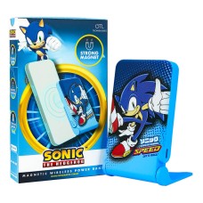 Magnetic powerbank OTL 5000 mAh, USB-C 15W, Sonic The Hedgehoh with stand (blue) Magnetic powerbank OTL 5000 mAh, USB-C 15W, Sonic The Hedgehoh with stand (blue)