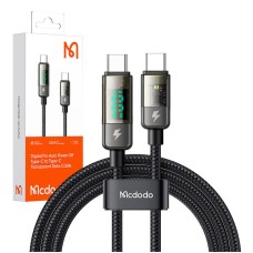 Mcdodo CA-3611 USB-C to USB-C cable, auto power off, PD 100W, 1.8m (black) Mcdodo CA-3611 USB-C to USB-C cable, auto power off, PD 100W, 1.8m (black)