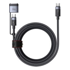 2-in-1 USB-C to USB-C + Magsafe 3 cable Mcdodo CA-0140, 2m (black) 2-in-1 USB-C to USB-C + Magsafe 3 cable Mcdodo CA-0140, 2m (black)