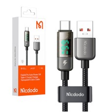 Mcdodo CA-3630 USB-A to USB-C cable, auto power off, PD 100W, 1.2m (black)