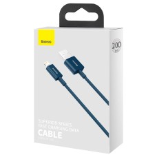 Baseus Superior Series Cable USB to iP 2.4A 2m (blue) Baseus Superior Series Cable USB to iP 2.4A 2m (blue)