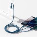 USB cable 3in1 Baseus Superior Series, USB to micro USB / USB-C / Lightning, 3.5A, 1.5m (blue)