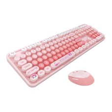 MOFII Sweet New 2.4G Wireless Keyboard + Mouse Set (Pink) MOFII Sweet New 2.4G Wireless Keyboard + Mouse Set (Pink)