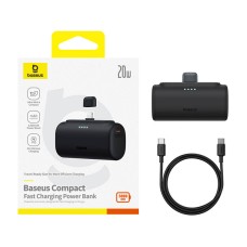 Powerbank OS-Baseus Compact IP 5000mAh 20W (black) Powerbank OS-Baseus Compact IP 5000mAh 20W (black)