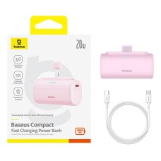 Powerbank OS-Baseus Compact IP 5000mAh 20W (pink) Powerbank OS-Baseus Compact IP 5000mAh 20W (pink)