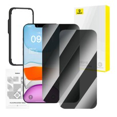 Baseus privacy tempered glass Superior for iP 11Pro/X/XS +2x cleaning kit i EasyStick